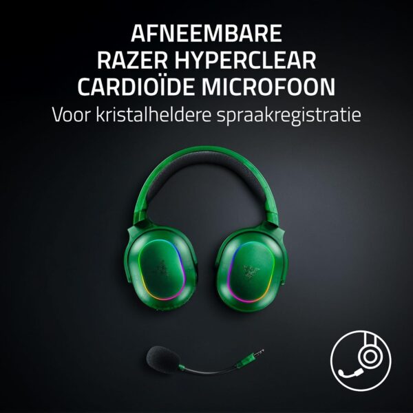 Razer Barracuda X Phantom Green Edition - Draadloze Multi-Platform Gaming Headset (285g, TriForce 40mm Driver, Dual Wireless HyperSpeed en Bluetooth) Phantom Green
