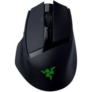 Razer Basilisk Mobile - Small Portable Ergonomic Wireless Gaming Mouse - AI Prompt Master - Focus X 18K Sensor (Tri-Mode Connectivity, Up to 105 Hours, Mouse Switches Gen-3) Black