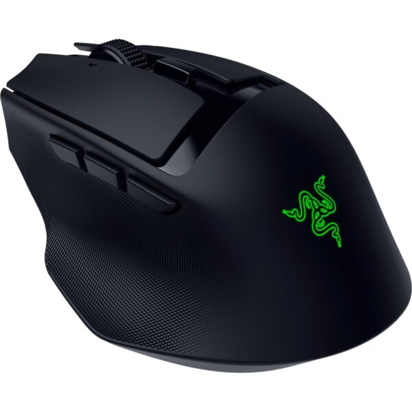Razer Basilisk Mobile - Small Portable Ergonomic Wireless Gaming Mouse - AI Prompt Master - Focus X 18K Sensor (Tri-Mode Connectivity, Up to 105 Hours, Mouse Switches Gen-3) Black