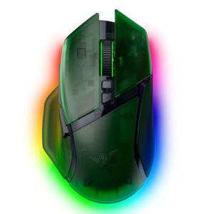 Razer Basilisk V3 Pro 35K Phantom Green Edition - Fully Customizable Wireless Ergonomic RGB Gaming Mouse (4-Way Scroll Wheel, Optical 35K DPI Sensor, 13 Customizable Buttons)...