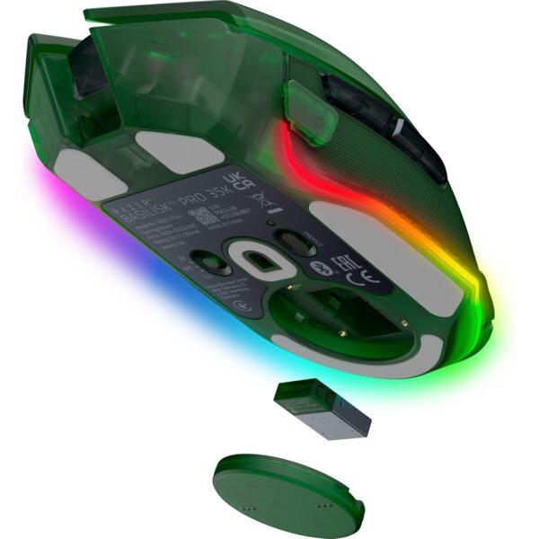 Razer Basilisk V3 Pro 35K Phantom Green Edition - Fully Customizable Wireless Ergonomic RGB Gaming Mouse (4-Way Scroll Wheel, Optical 35K DPI Sensor, 13 Customizable Buttons)...