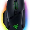 Razer Basilisk V3 - Wired Gaming Mouse (10+1 Programmable Buttons) Black & Razer Gigantus V2 - Soft Gaming Mouse Pad for Speed and Control (Non-slip Foot) Medium Size