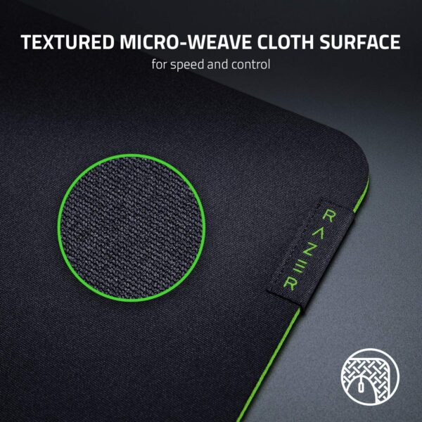 Razer Basilisk V3 - Wired Gaming Mouse (10+1 Programmable Buttons) Black & Razer Gigantus V2 - Soft Gaming Mouse Pad for Speed and Control (Non-slip Foot) Medium Size