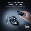 Razer Basilisk V3 X HyperSpeed Customizable Wireless Gaming Mouse: Mechanical Switches Gen-2-5G Advanced 18K Optical Sensor - Chroma RGB 9 Programmable Controls 535 Hours Battery