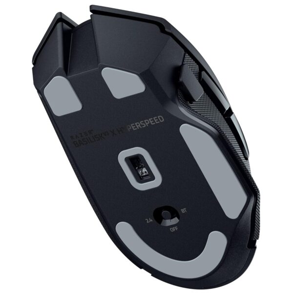 Razer Basilisk V3 X HyperSpeed Customizable Wireless Gaming Mouse: Mechanical Switches Gen-2-5G Advanced 18K Optical Sensor - Chroma RGB 9 Programmable Controls 535 Hours Battery