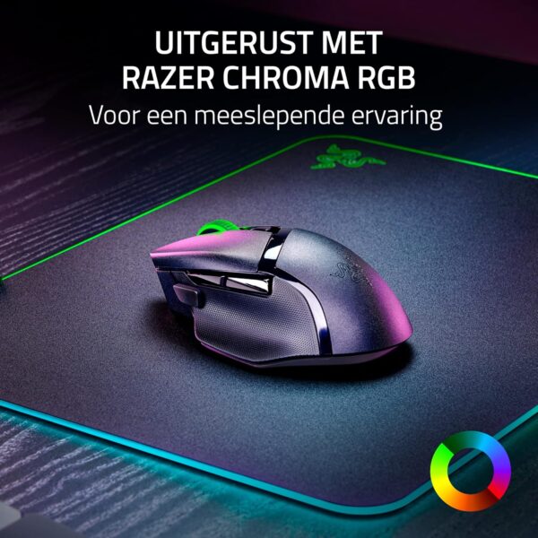 Razer Basilisk V3 X HyperSpeed - Wireless Gaming Mouse (Iconic Ergonomic Shape with 9 Customizable Controls, HyperSpeed Wireless, 5G Advanced 18K Optical Sensor, Chroma RGB) Black