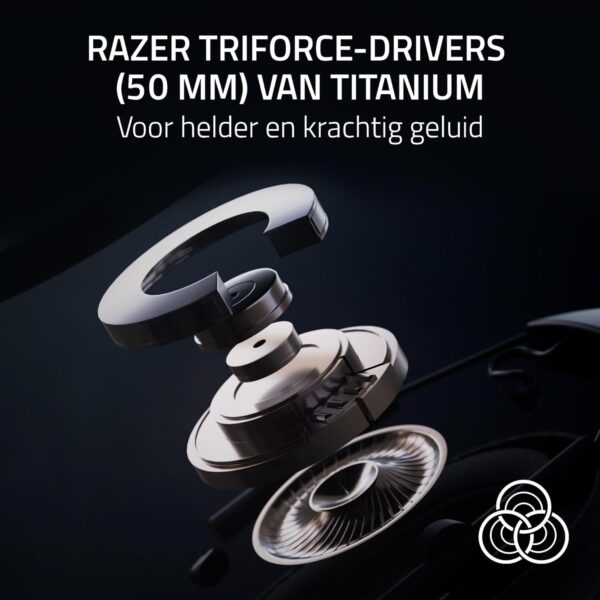 Razer Blackshark V2 Hyperspeed PC- Draadloze E-Sports Gaming-headset Ultra Lichtgewicht 280g (Super Wideband Microfoon, TriForce Titanium 50mm Driver, Geluidsisolerend schuim) Wit