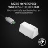 Razer Blackshark V2 Hyperspeed PC- Draadloze E-Sports Gaming-headset Ultra Lichtgewicht 280g (Super Wideband Microfoon, TriForce Titanium 50mm Driver, Geluidsisolerend schuim) Wit