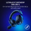 Razer Blackshark V2 Hyperspeed PC- Draadloze E-Sports Gaming-headset Ultra Lichtgewicht 280g (Super Wideband Microfoon, TriForce Titanium 50mm Driver, Geluidsisolerend schuim) Wit