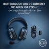 Razer Blackshark V2 Hyperspeed PC- Draadloze E-Sports Gaming-headset Ultra Lichtgewicht 280g (Super Wideband Microfoon, TriForce Titanium 50mm Driver, Geluidsisolerend schuim) Wit