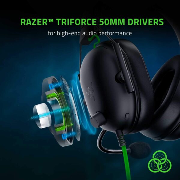 Razer BlackShark V2 X Gaming-headset: 7.1 surround sound 50mm driver memory foam - PC, PS4, PS5, Nintendo Switch, Xbox One, Xbox Series X & S, mobiel - 3,5 mm jack zwart