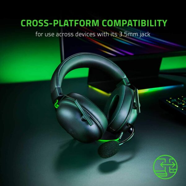 Razer BlackShark V2 X Gaming-headset: 7.1 surround sound 50mm driver memory foam - PC, PS4, PS5, Nintendo Switch, Xbox One, Xbox Series X & S, mobiel - 3,5 mm jack zwart