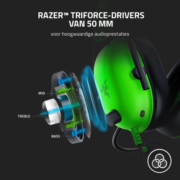 Razer BlackShark V2 X - Multi-Platform bedrade Esports Headset (Triforce 50mm Drivers, Geavanceerde Passieve Ruisonderdrukking, 7.1 Surround Sound, Hyperheldere Cardioïde Mic)...