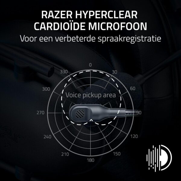 Razer Blackshark V2 X (PlayStation) - Bedrade e-sports Headset voor PlayStation console (240g, cardioïde microfoon, 50mm drivers, passieve ruisonderdrukking, 3,5mm connector) Zwart