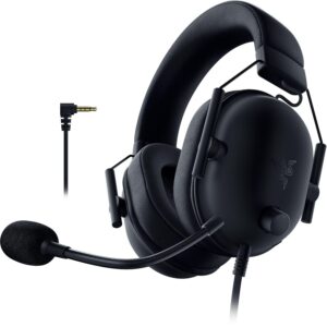 Razer Blackshark V2 X (PlayStation) - Bedrade e-sports Headset voor PlayStation console (240g, cardioïde microfoon, 50mm drivers, passieve ruisonderdrukking, 3,5mm connector) Zwart