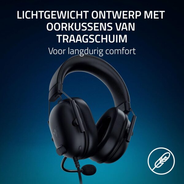 Razer Blackshark V2 X (PlayStation) - Bedrade e-sports Headset voor PlayStation console (240g, cardioïde microfoon, 50mm drivers, passieve ruisonderdrukking, 3,5mm connector) Zwart