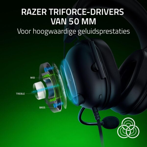 Razer Blackshark V2 X (XBOX) - Bedrade e-sports headset voor Xbox S|X console (250g, cardioïde microfoon, 50mm Drivers, passieve ruisonderdrukking, 3,5mm connector) Zwart