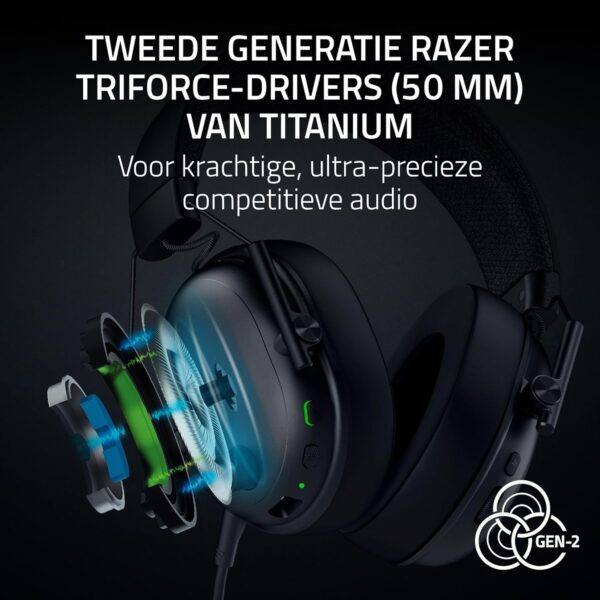 Razer BlackShark V3 - Draadloze e-sport headset - TriForce 50 mm driver - Afneembare breedbandmicrofoon - THX Spatial Audio - Wireless 2,4 GHz & Bluetooth - FPS-profielen -...