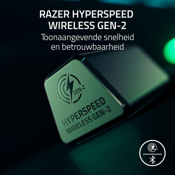 Razer BlackShark V3 Pro - Draadloze e-sportheadset met ruisonderdrukking - TriForce-drivers 50mm - Afneembare HyperClear microfoon - HyperSpeed Wireless 2,4 GHz & Bluetooth -...
