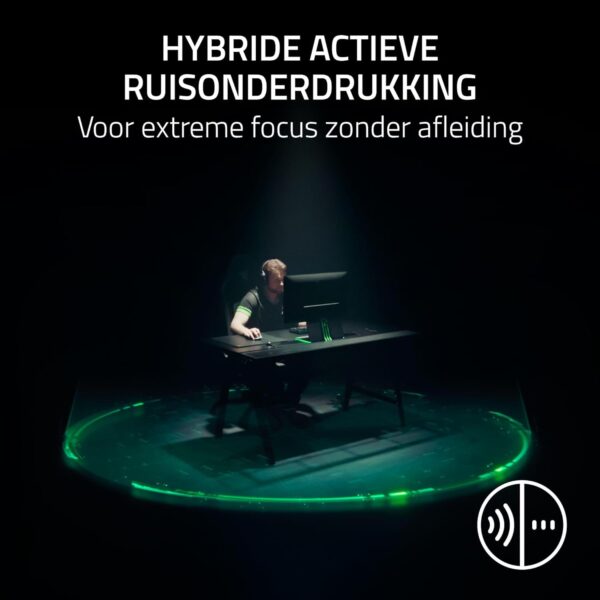 Razer BlackShark V3 Pro - Draadloze e-sportheadset met ruisonderdrukking - TriForce-drivers 50mm - Afneembare HyperClear microfoon - HyperSpeed Wireless 2,4 GHz & Bluetooth -...
