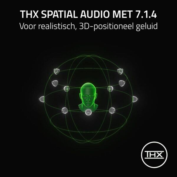 Razer BlackShark V3 Pro - Draadloze e-sportheadset met ruisonderdrukking - TriForce-drivers 50mm - Afneembare HyperClear microfoon - HyperSpeed Wireless 2,4 GHz & Bluetooth -...
