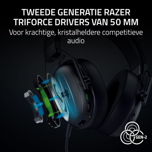 Razer BlackShark V3 X HyperSpeed - Draadloze E-Sports Headset - Ultra licht 270g - TriForce 50mm driver - Afneembare microfoon - Surround sound - HyperSpeed 2,4Ghz & Bluetooth -...