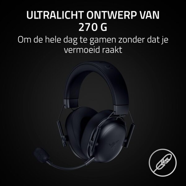 Razer BlackShark V3 X HyperSpeed - Draadloze E-Sports Headset - Ultra licht 270g - TriForce 50mm driver - Afneembare microfoon - Surround sound - HyperSpeed 2,4Ghz & Bluetooth -...