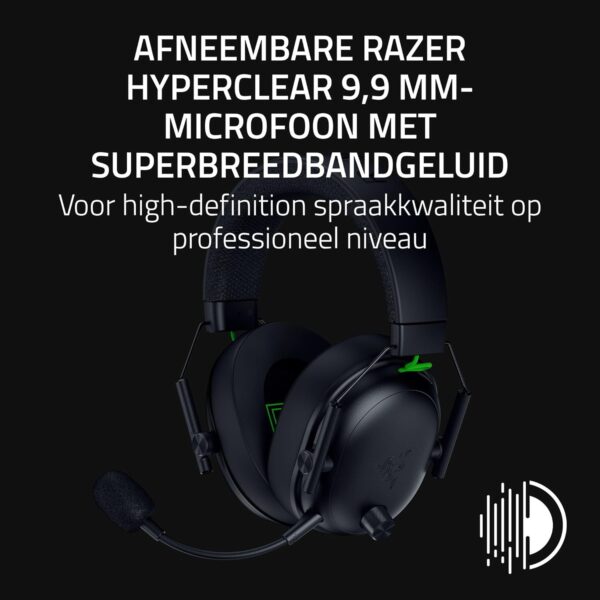 Razer BlackShark V3 XBOX S|X - Draadloze e-sport-headset - TriForce 50 mm drivers - Afneembare breedbandmicrofoon - HyperSpeed 2,4 GHz & Bluetooth - Surround Sound - Xbox/PC |...