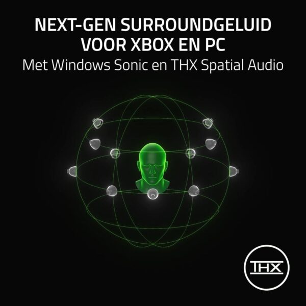 Razer BlackShark V3 XBOX S|X - Draadloze e-sport-headset - TriForce 50 mm drivers - Afneembare breedbandmicrofoon - HyperSpeed 2,4 GHz & Bluetooth - Surround Sound - Xbox/PC |...
