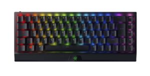 Razer BlackWidow V3 Mini HyperSpeed (Yellow Switch) - Wireless 65% Mechanical Gaming Keyboard (Silent Mechanical Switches, Bluetooth, USB-C, Stealth Pudding Keycaps) UK Layout |...