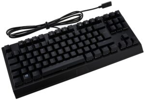 Razer BlackWidow V3 Tenkeyless (Green Switch) - Compact Mechanical Gaming Keyboard (Clicking Mechanical Switches, Compact Form Factor, Fully Programmable Keys) UK Layout | Black