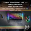 Razer BlackWidow V4 75% - Mechanical Gaming Keyboard with RGB Lighting (Special Macro Keys, Double-shot ABS Key Cap, Switch Click Sound, Scroll Wheel and Media Key) US-Layout |...
