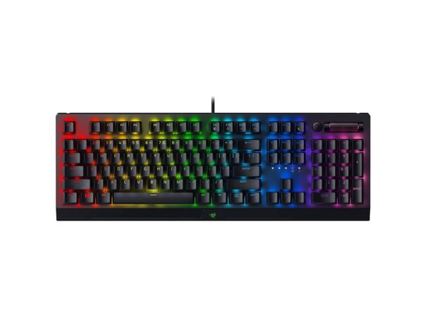 Razer BlackWidow V4 Pro (Green Switch) - Mechanical Gaming Keyboard (Clicking Mechanical Switches, Command Wheel & 8 Macro Keys, Multi-Function Roller, Palm Rest) QWERTY...