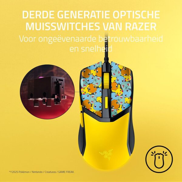 Razer Cobra Pokémon Edition - Lightweight Wired Gaming Mouse - 8500 DPI Sensor - 58g - Optical Mouse Switches 3rd Gen - Chroma Lighting with Gradient Underglow - Speedflex Cable...