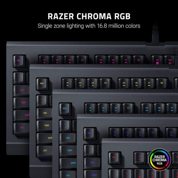 Razer Cynosa Lite - gaming keyboard with RGB chroma (membrane keys made for gaming, RGB chroma lighting, fully programmable - UK layout)