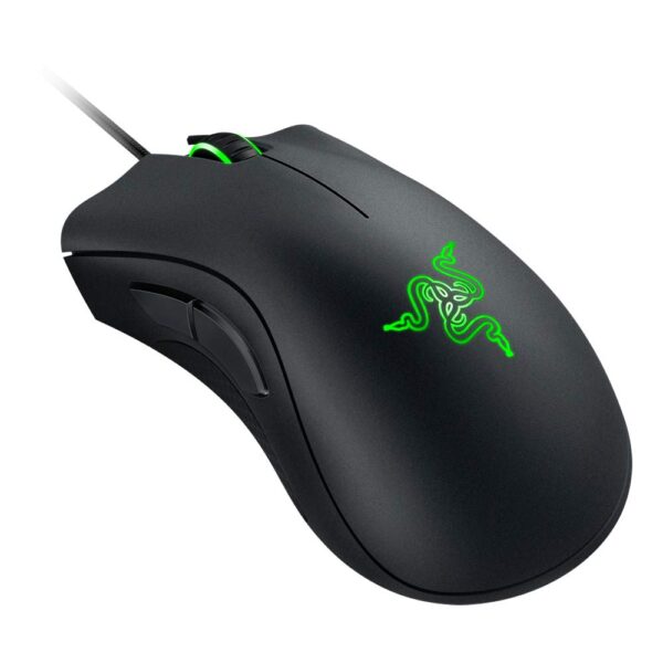 Razer - DeathAdder Essential Gaming Mouse: optical sensor 6400 DPI - 5 programmable keys - mechanical switch - rubber side grips - classic black