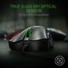 Razer - DeathAdder Essential Gaming Mouse: optical sensor 6400 DPI - 5 programmable keys - mechanical switch - rubber side grips - classic black
