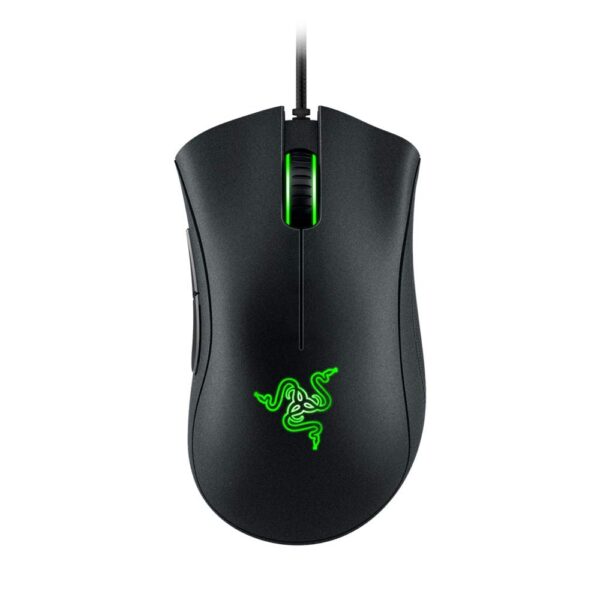 Razer - DeathAdder Essential Gaming Mouse: optical sensor 6400 DPI - 5 programmable keys - mechanical switch - rubber side grips - classic black