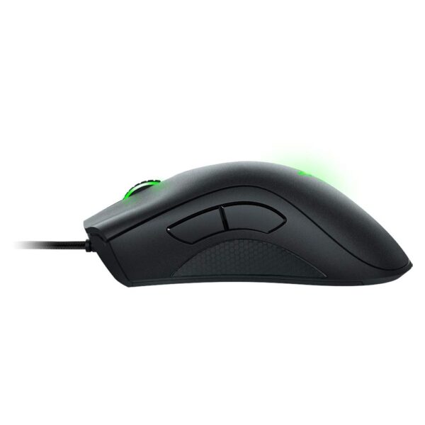 Razer - DeathAdder Essential Gaming Mouse: optical sensor 6400 DPI - 5 programmable keys - mechanical switch - rubber side grips - classic black