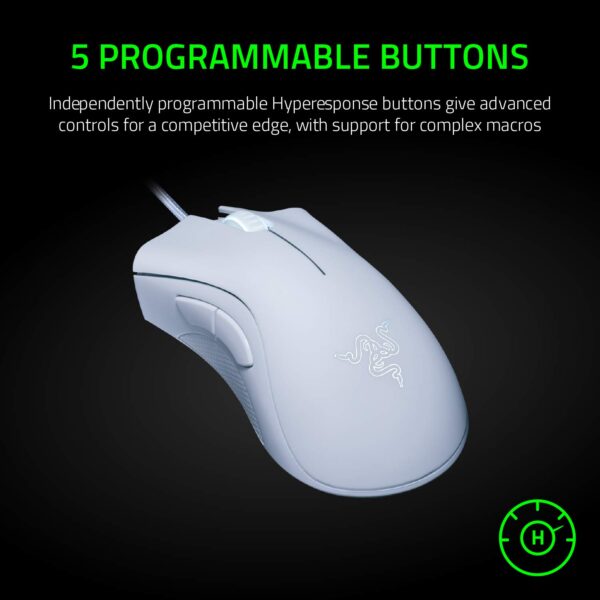 Razer DeathAdder Essential White Edition Mouse - RZ0103850200