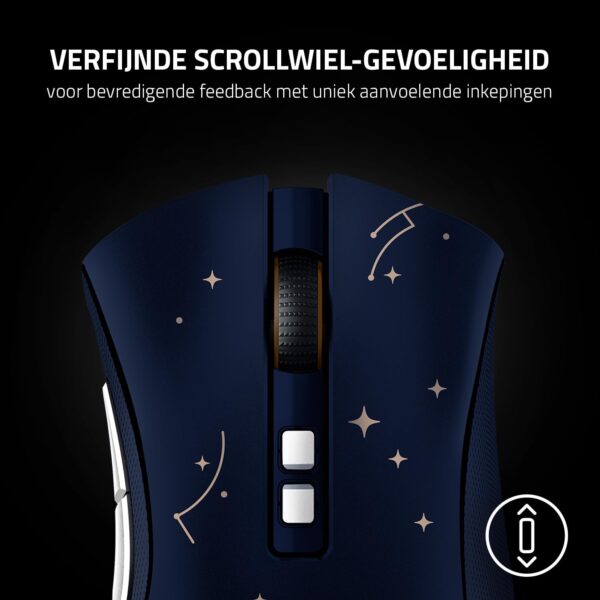 Razer DeathAdder V2 Pro - Draadloze gamingmuis met ergonomisch comfort (HyperSpeedWireless, 2e generatie optische schakelaars, optische 20K-sensor, Speedflex-kabel, 88 g)...