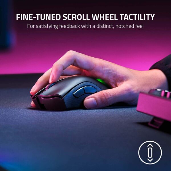 Razer DeathAdder V2 Pro - Draadloze gamingmuis met ongeëvenaarde ergonomie (Wireless, Optische sensor 20K DPI, Optische muisswitch, Batterijduur van 70 uur, 88 g) Zwart