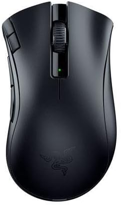 Razer DeathAdder V2 X Hyperspeed: Award-winning ergonomic design - ultra-fast hyperspeed wireless 235 hours battery life 7 programmable buttons Gen 2 mechanical switches 5G 14K...