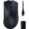Razer DeathAdder V3 Pro Wireless Gaming Mouse + HyperPolling Wireless Dongle: 63g Lightweight - Optical Switches Gen-3 - Focus Pro 30K Optical Sensor - 5 Programmable Buttons -...
