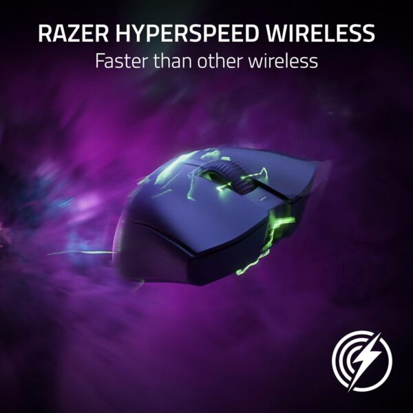 Razer DeathAdder V3 Pro Wireless Gaming Mouse + HyperPolling Wireless Dongle: 63g Lightweight - Optical Switches Gen-3 - Focus Pro 30K Optical Sensor - 5 Programmable Buttons -...