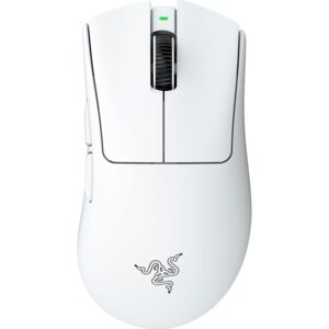 Razer DeathAdder V4 Pro - Ultralight Wireless Ergonomic Esports Mouse - 57g - 2.4Ghz Hyperspeed - Focus Pro 45K Sensor - 8K Hz Polling - Optical Switches Gen-4 - PC/Mac | White