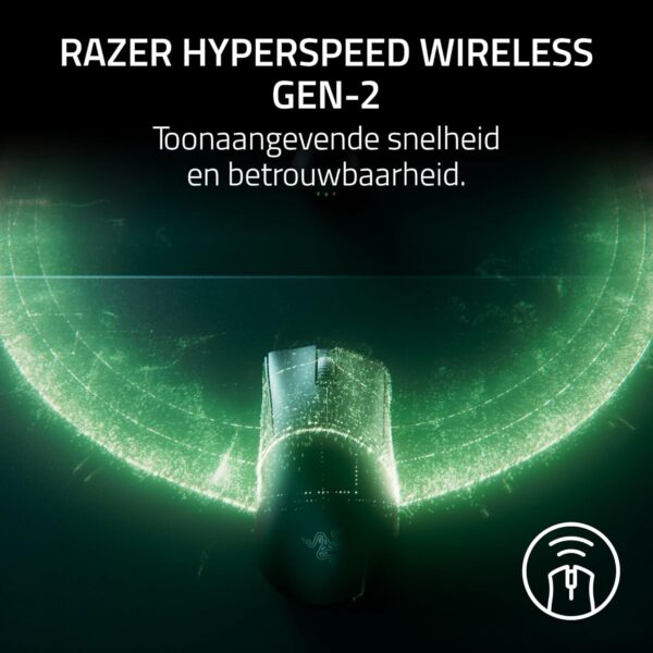 Razer DeathAdder V4 Pro - Ultralight Wireless Ergonomic Esports Mouse - 57g - 2.4Ghz Hyperspeed - Focus Pro 45K Sensor - 8K Hz Polling - Optical Switches Gen-4 - PC/Mac | White