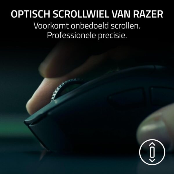 Razer DeathAdder V4 Pro - Ultralight Wireless Ergonomic Esports Mouse - 57g - 2.4Ghz Hyperspeed - Focus Pro 45K Sensor - 8K Hz Polling - Optical Switches Gen-4 - PC/Mac | White
