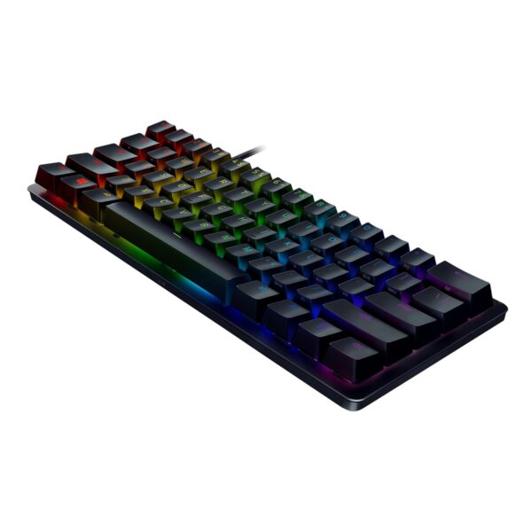 Razer Huntsman Mini (Paarse schakelaar) - Compact 60% gaming toetsenbord (klikkende optische schakelaars, Doubleshot PBT toetsen, afneembare USB-C kabel) QWERTY VS indeling | Zwart