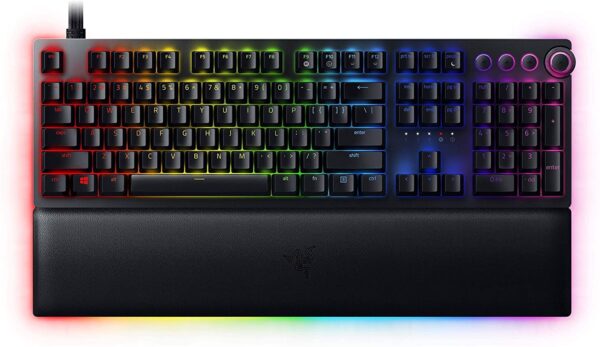 Razer Huntsman Mini (Purple Switch), Compact Gaming Keyboard, 60% with Opto-Mechanical Switches (PBT Keycaps, Detachable USB-C Cable), Spanish Keyboard, Black